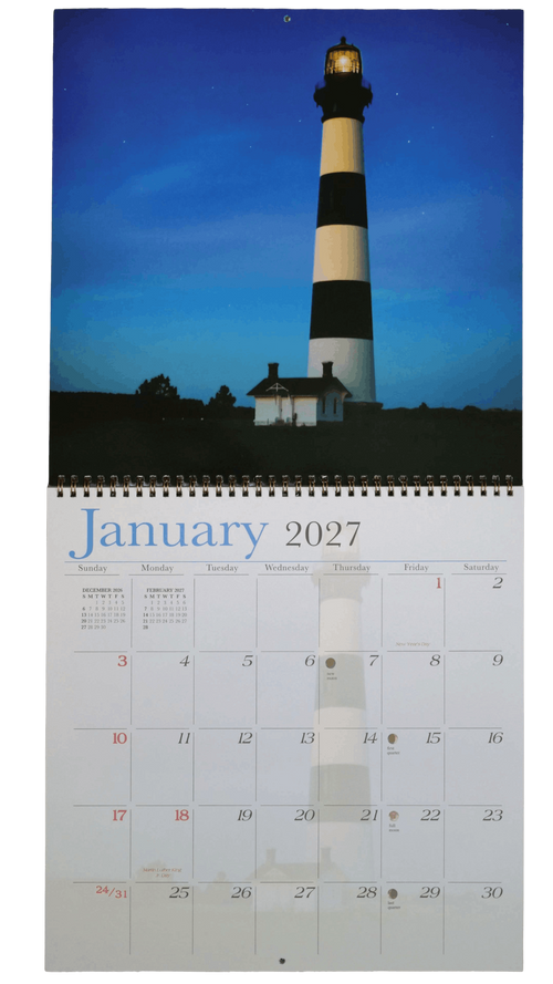OBX 12x12 2027 Calendar