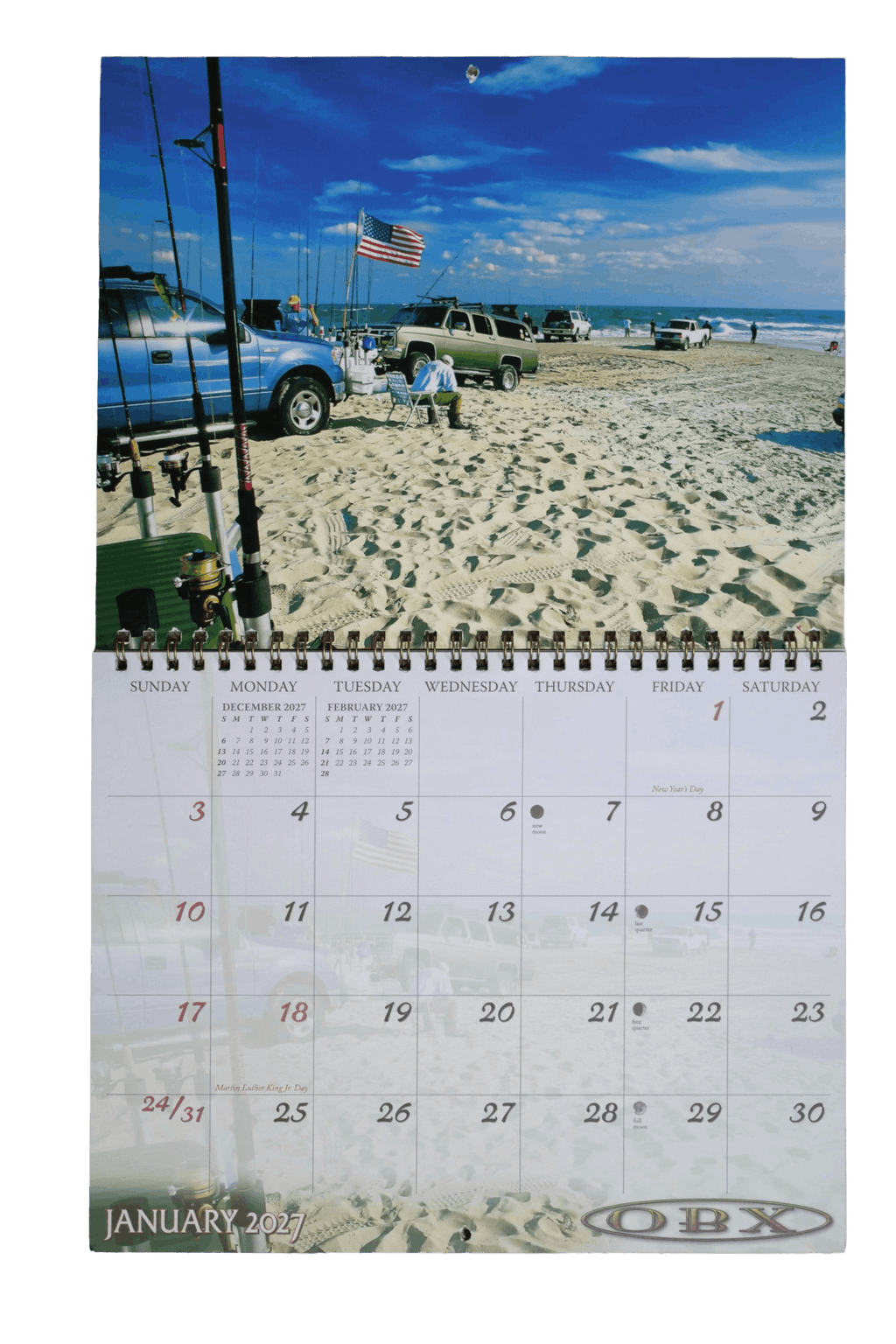 OBX 8x10 2027 Calendar