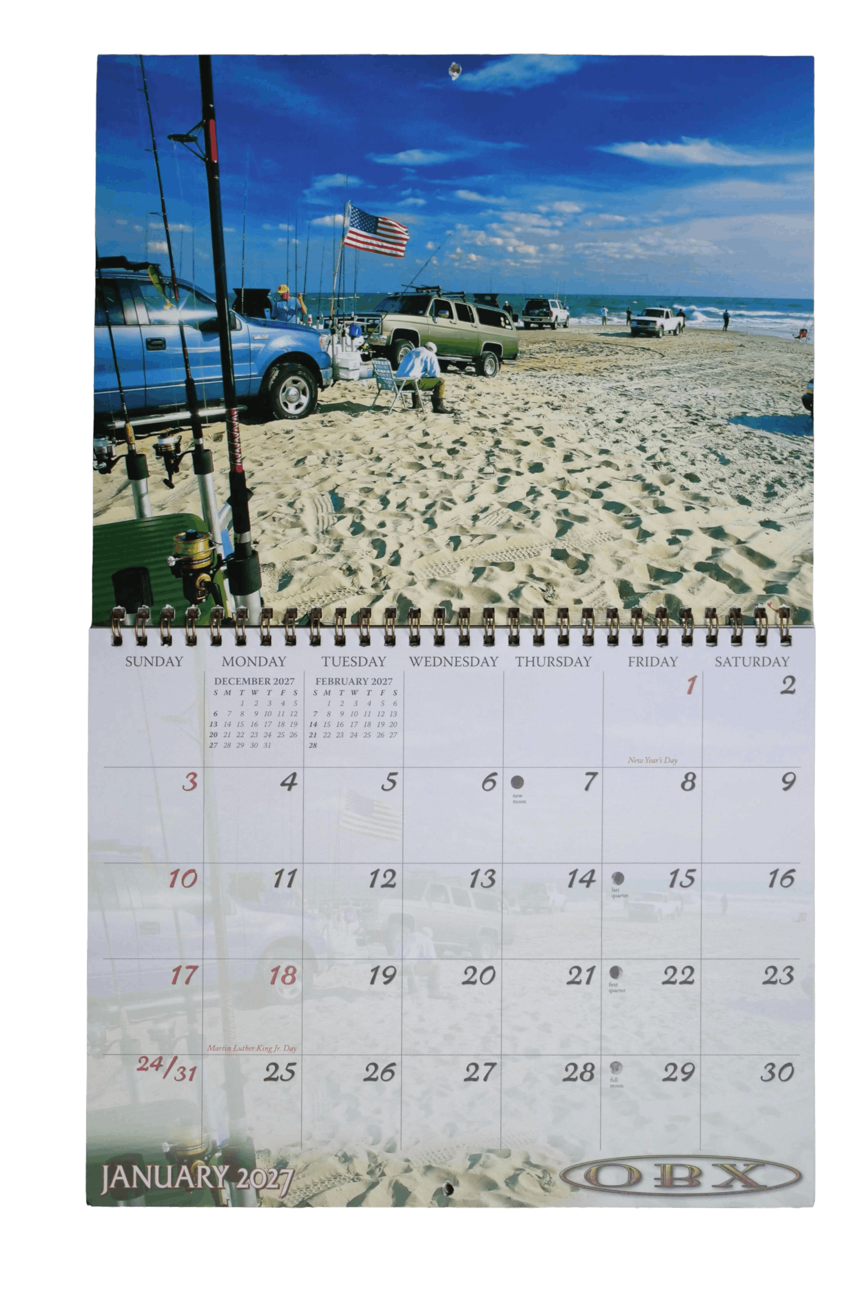 OBX 8x10 2027 Calendar