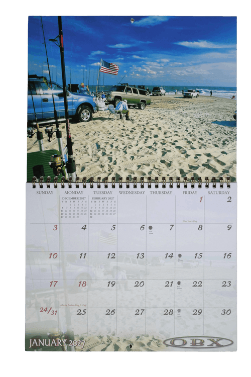 OBX 8x10 2027 Calendar